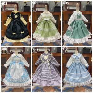 Gothic Lolita Jurk voor 1/3 1/4 1/6 BJD & Blythe Poppen